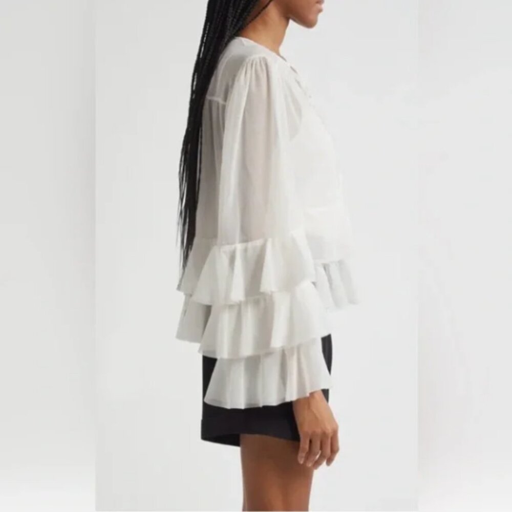 Cinq á Sept Steffina Layered Ruffle Top - Picture 4 of 9